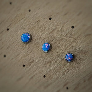 Inari Organics Threadless Synthetic Opal cabochons