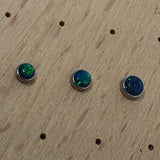 Inari Organics Threadless Synthetic Opal cabochons