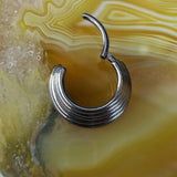 Stacked septumclicker (5rings) - Qualiti - Pain Couture Body Piercing