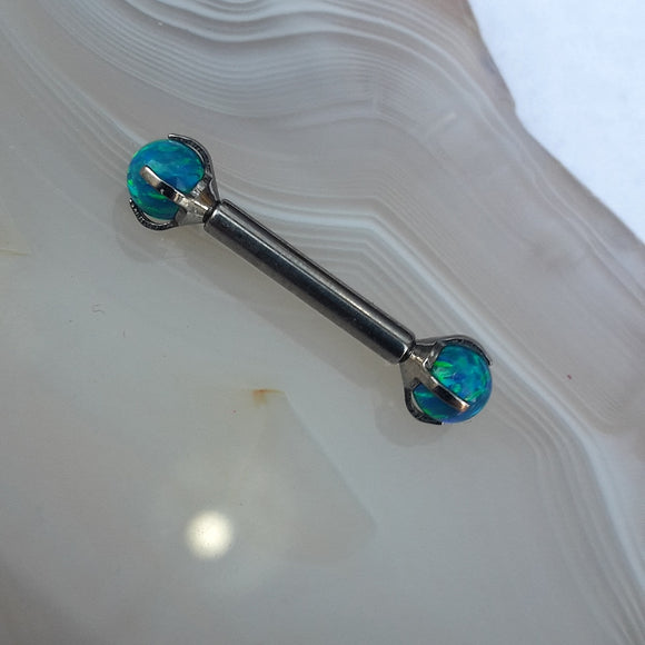 Opal end Barbell - n/a - Pain Couture Body Piercing