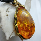 Synthetic Amber Necklace - N / A - Pain Couture Body Piercing