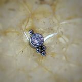 Gemmed Titanium top - N / A - Pain Couture Body Piercing