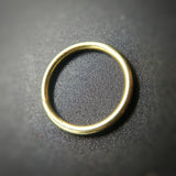 18 karat yellow gold seamless ring - Beni Plugs - Pain Couture Body Piercing
