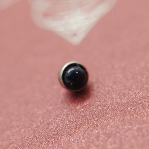 Blue Goldstone Attachment - Qualiti - Pain Couture Body Piercing