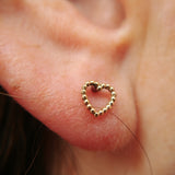 ohrläppchen earlobe maya jewelry tiny love heart