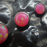 Synthetic Hot pink opal