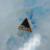 diamant piercing echtgold 