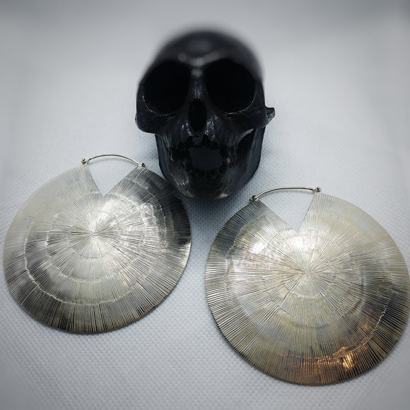 Silver Glamazon earrings - Large - by Buddha Jewelry Organics