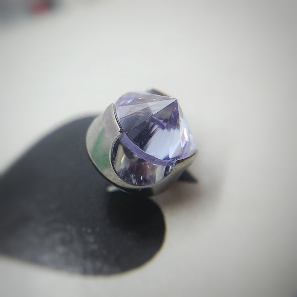 SALE! Fading violet Reverse-set prong by Anatometal