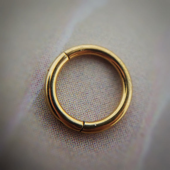 Hinged Ring with PVD Gold coating