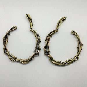 thorn vines earweights hoops