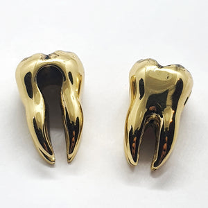 White brass tooth earweights