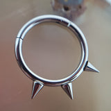 Hinged Ring with Spikes