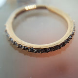Pvd gold-coated hinged ring